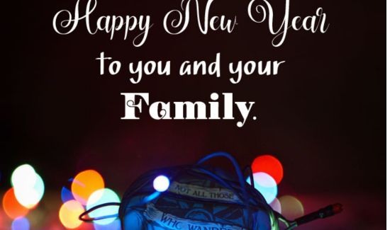 happy new year to family